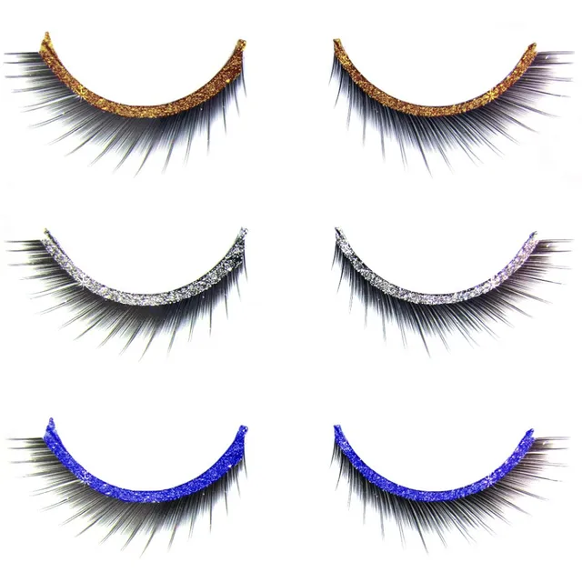 das-kost-mland-dekorationen-glitter-wimpern-silber-k-nstlich image 1
