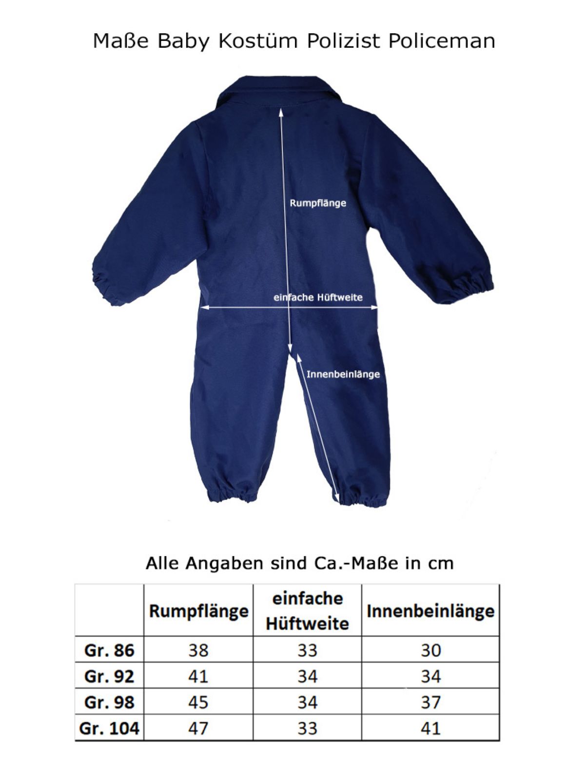 das-kost-mland-policeman-baby-kost-m-polizist-blau-gr-86 image 3
