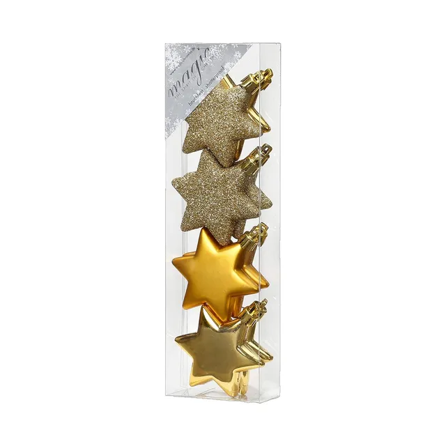 das-kost-mland-dekorationen-weihnachtssterne-gold-6-cm-8-st-ck image 1