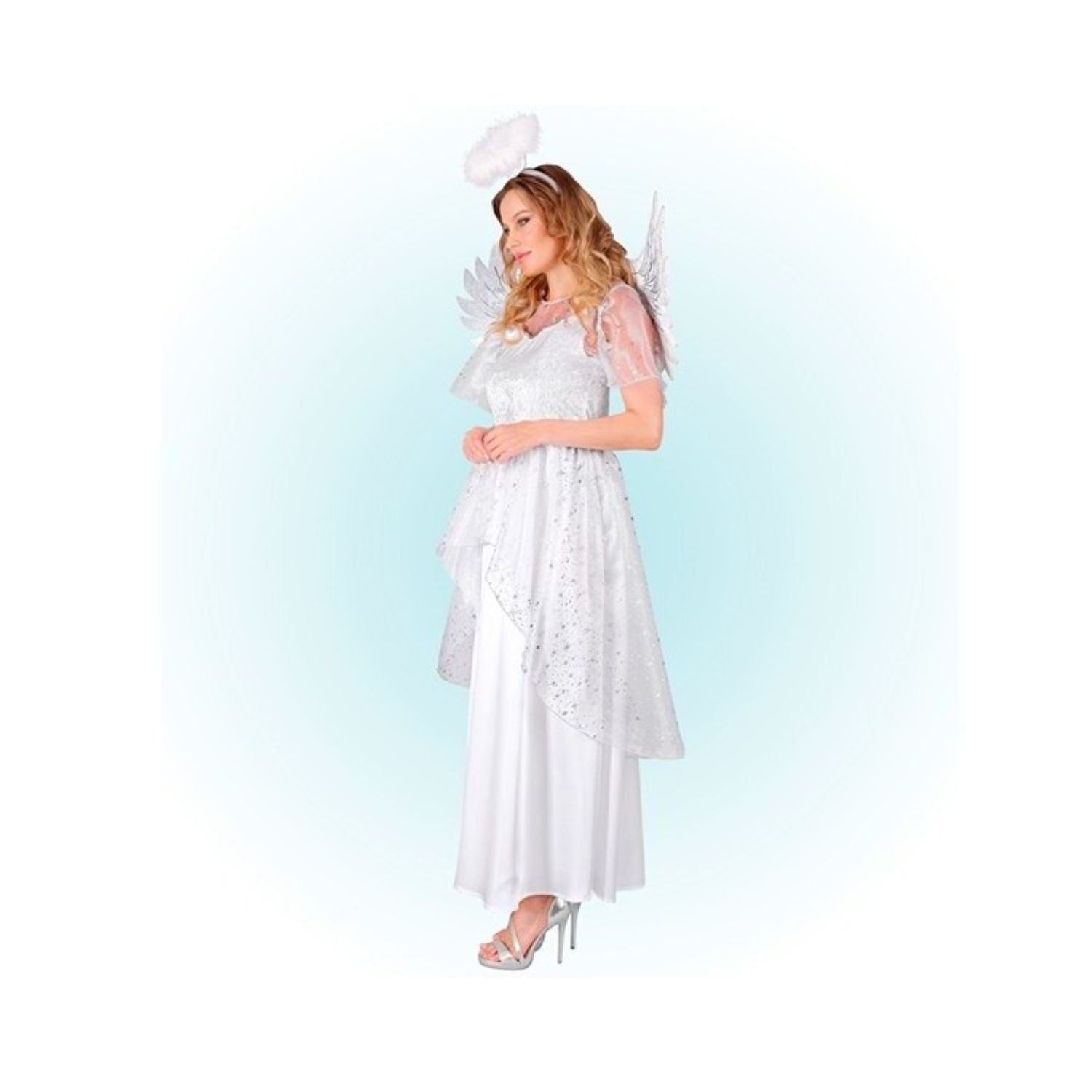 das-kost-mland-damen-engel-kost-m-wei-silber-kleid-fl-gel image 3