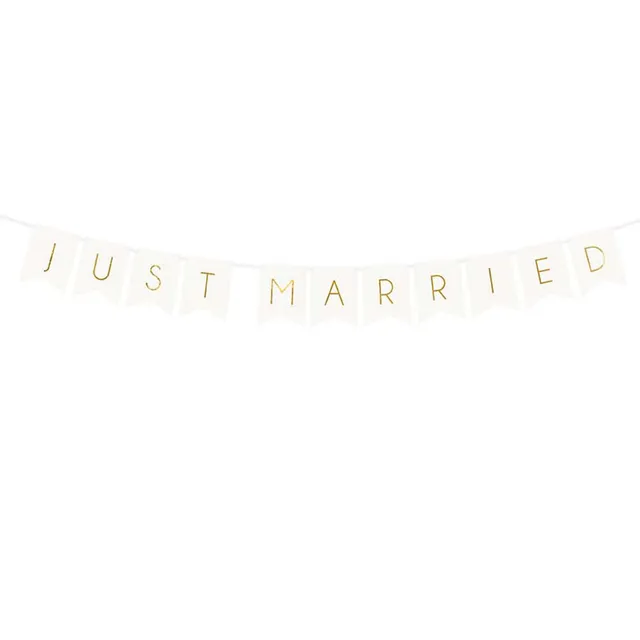 das-kost-mland-just-married-banner-wei-15x155-cm-deko image 1
