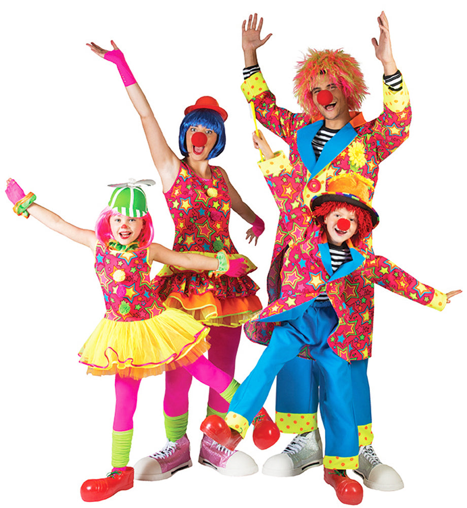 das-kost-mland-m-dchen-miley-clown-kost-m-116-neonbunt image 3
