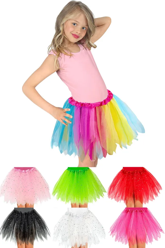 das-kost-mland-m-dchen-glitzer-t-t-30cm-petticoat-t-llrock-pink image 1