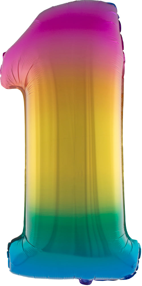 das-kost-mland-folienballon-xxl-zahl-1-100cm-regenbogen image 1