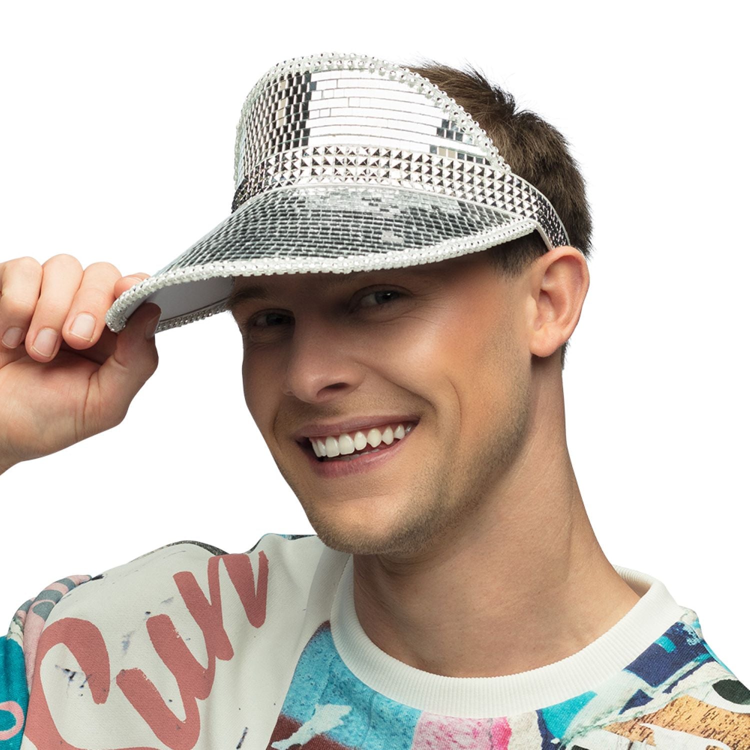 das-kost-mland-disco-sonnenblende-party-silber-einheitsgr-e image 1