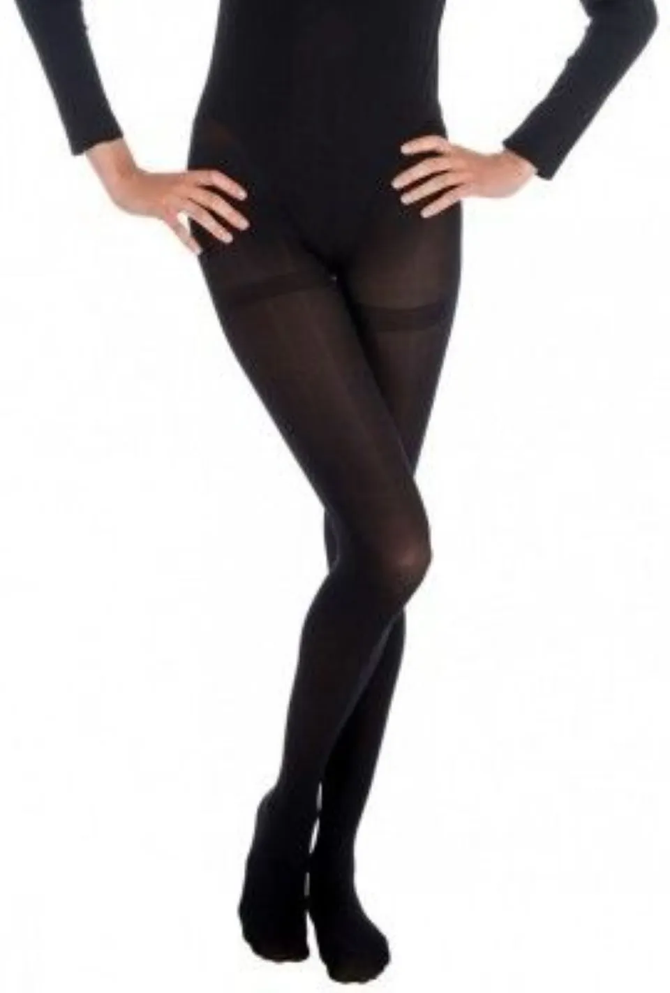 das-kost-mland-strumpfhose-blickdicht-60-den-schwarz-s-m image 1