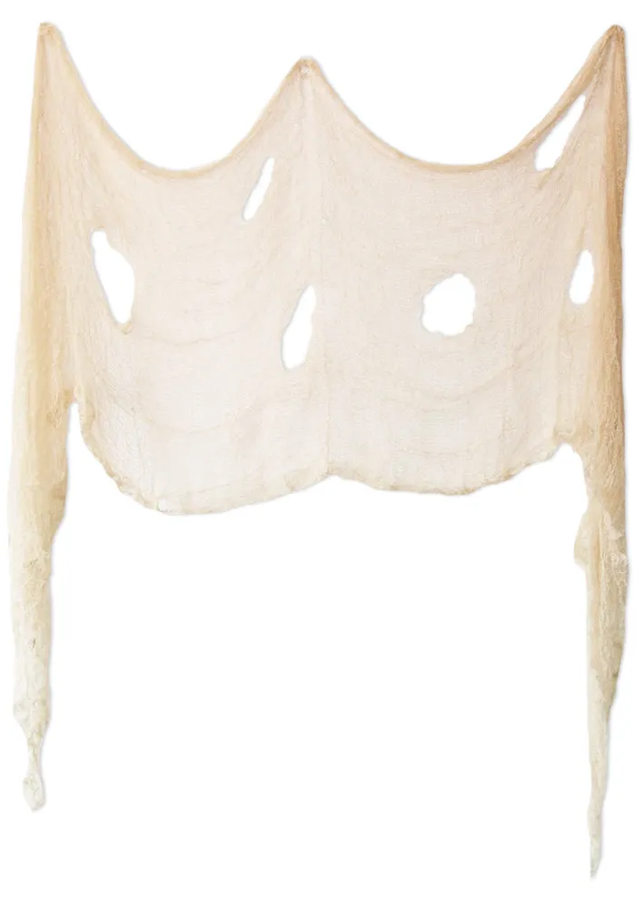 das-kost-mland-lumpenstoff-deko-180x75cm-creme-halloween image 1