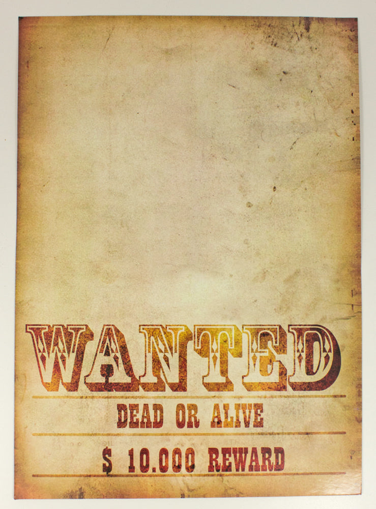 das-kost-mland-poster-wanted-wild-west-look-42x30cm image 2