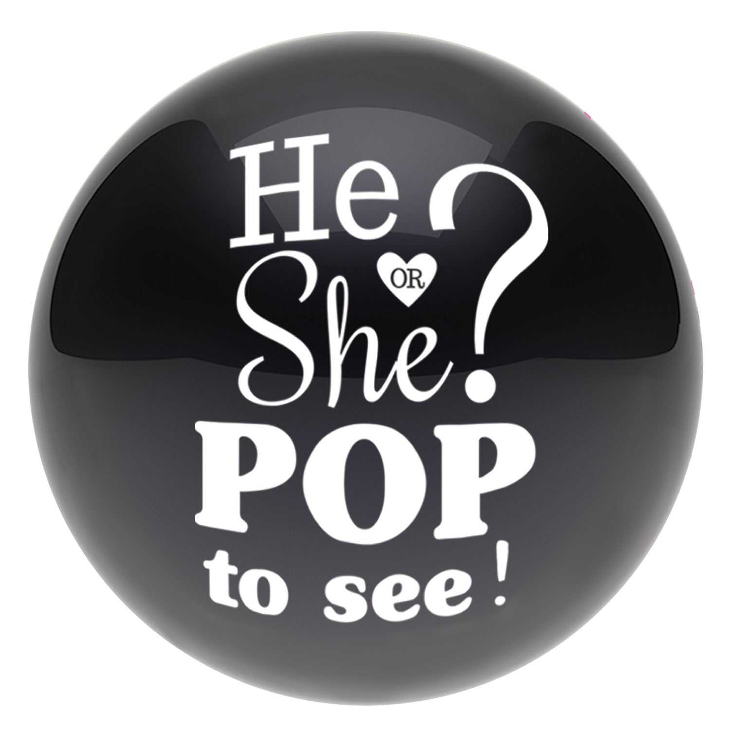 the-big-reveal-konfetti-luftballon-schwarz-61-cm-gender image 1