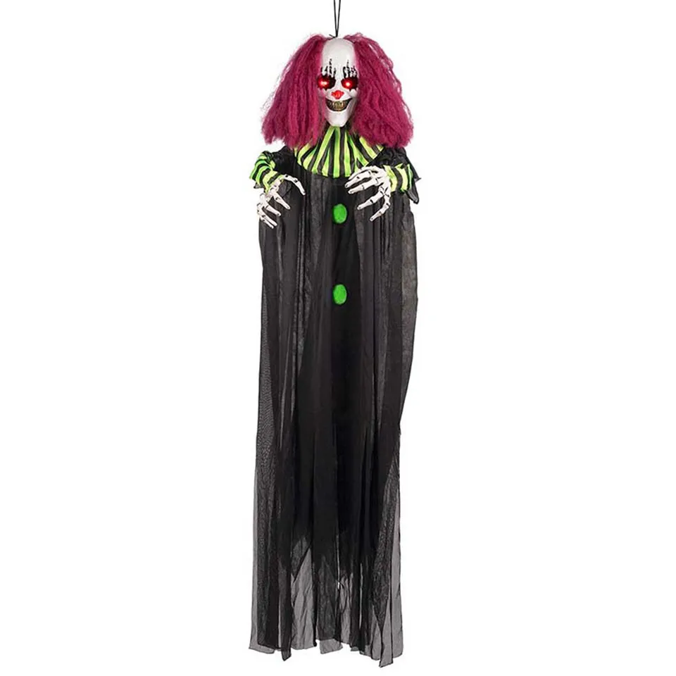 das-kost-mland-terror-clown-h-ngefigur-130cm-licht-sound image 1