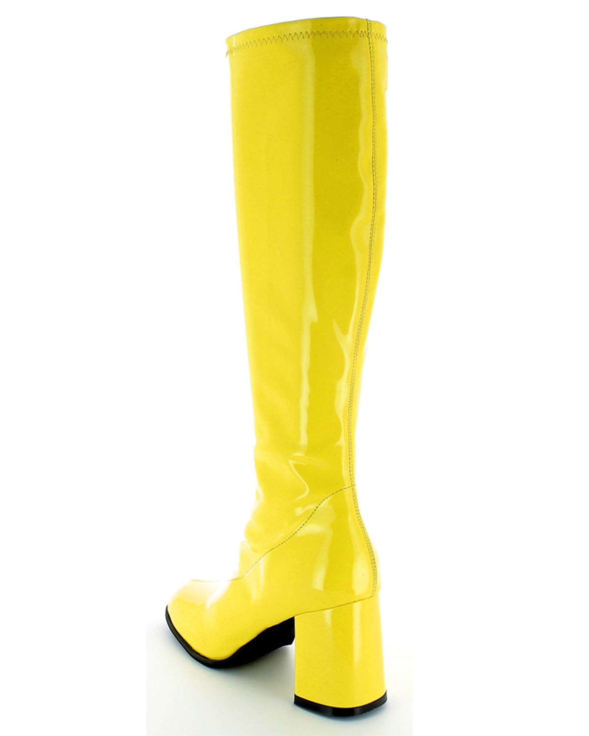 das-kost-mland-gogo-retro-lackstiefel-gelb-gr-38-blockabsatz image 8