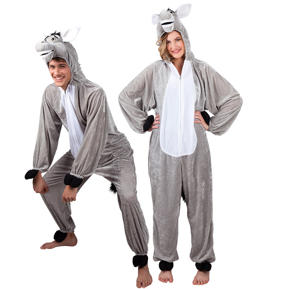 das-kost-mland-esel-kost-m-herren-grau-overall-kapuze image 3