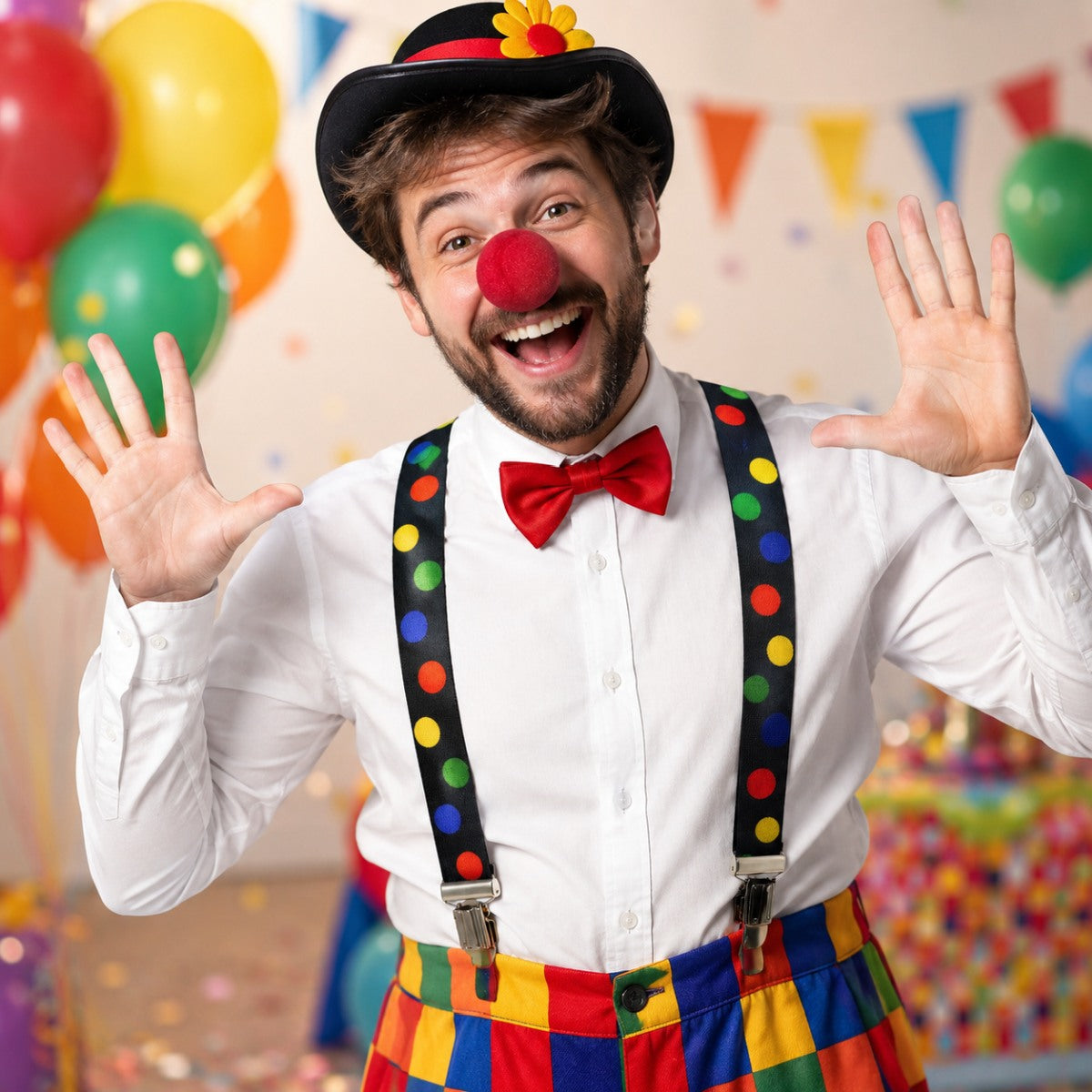 das-kost-mland-clown-polka-dot-kost-mset-hosentr-ger-nase image 2