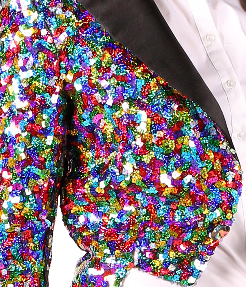 das-kost-mland-damen-glitzer-pailletten-frack-multicolor-m-show image 4
