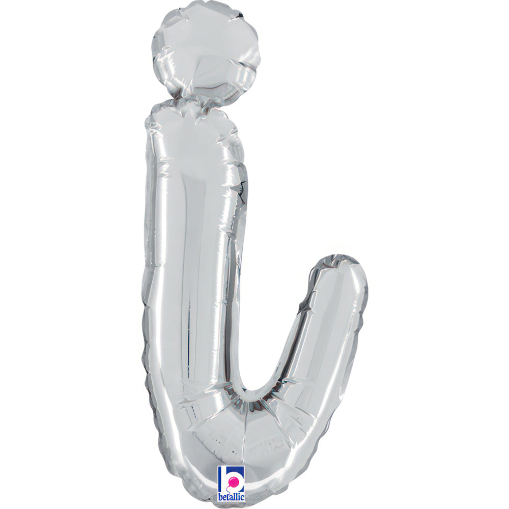 das-kost-mland-folienballon-buchstabe-i-silber-36cm-skript image 1