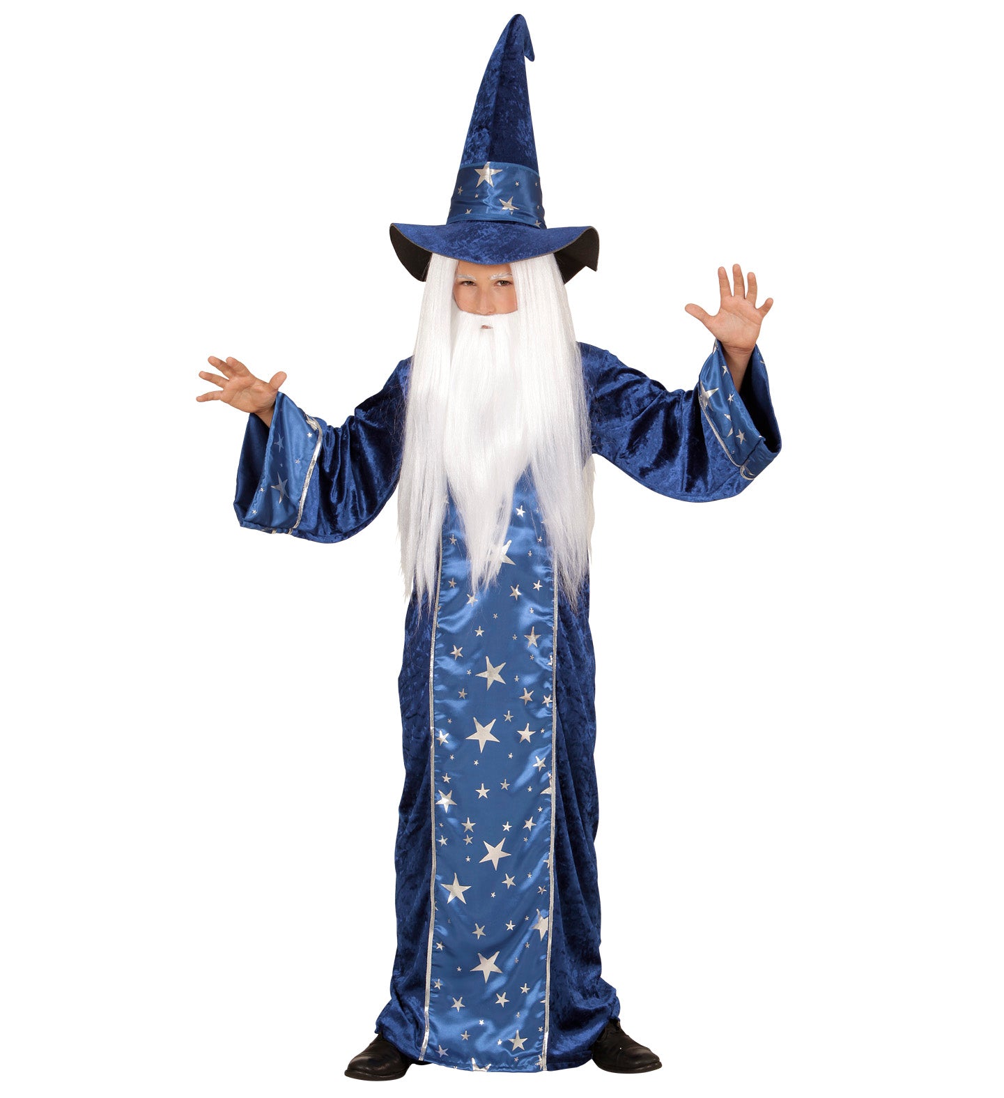 das-kost-mland-fantasy-zauberer-kinderkost-m-blau-gold-128 image 2