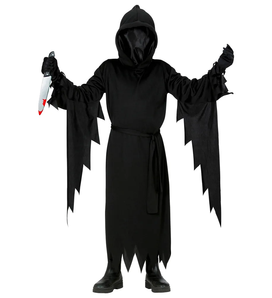 das-kost-mland-jungen-sensenmann-kinderkost-m-schwarz-mit-maske image 1