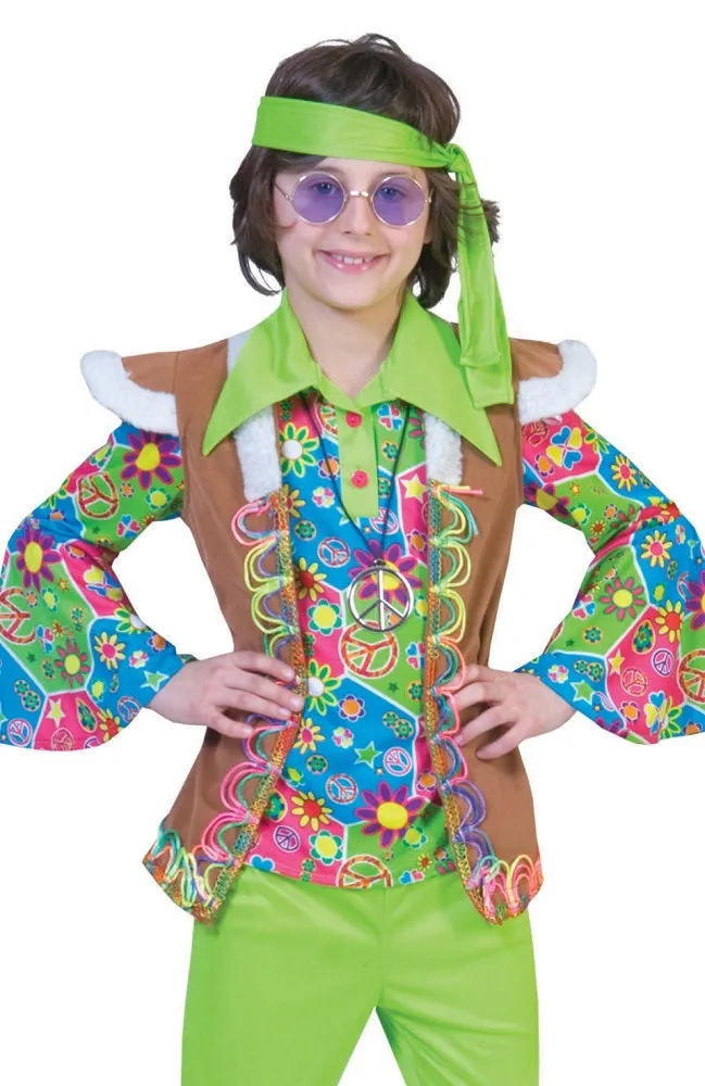 das-kost-mland-sunrise-hippie-weste-kinder-samt-70er-jahre image 1