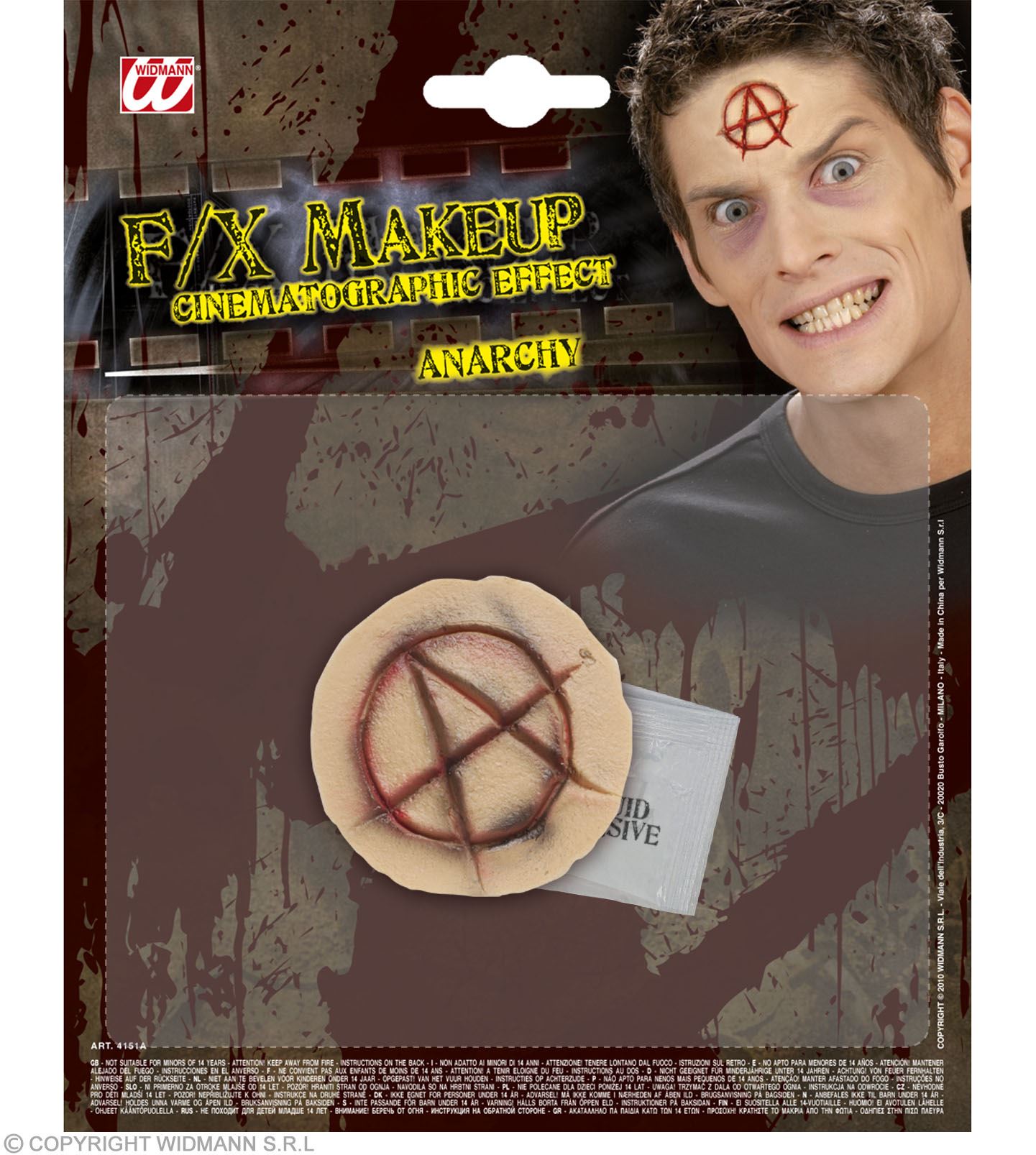 das-kost-mland-accessoires-anarchie-symbol-fx-make-up-latex-halloween image 2