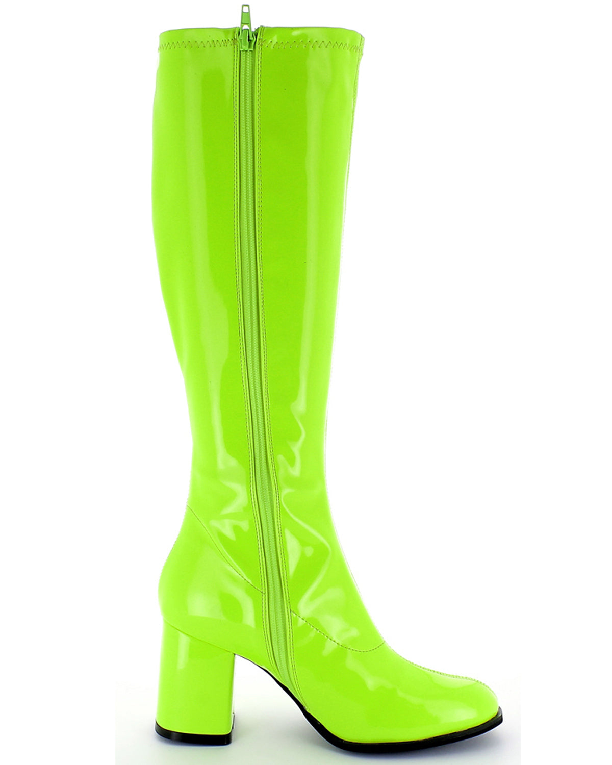das-kost-mland-gogo-retro-lackstiefel-gr-n-blockabsatz-gr-e-38 image 8