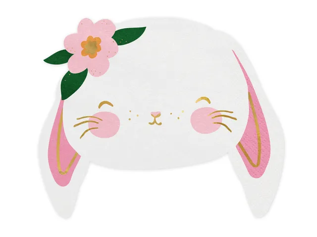 das-kost-mland-hase-servietten-partyservietten-20-stk-14x12cm image 1