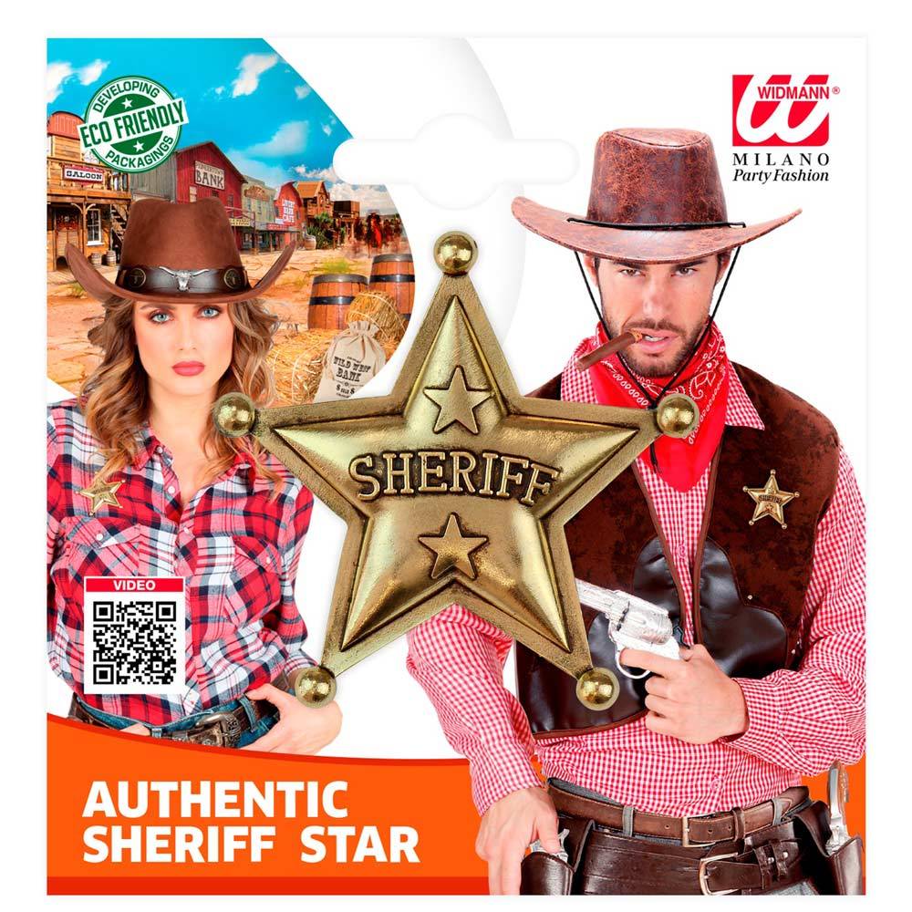 das-kost-mland-sheriff-stern-accessoire-gold-metall image 2