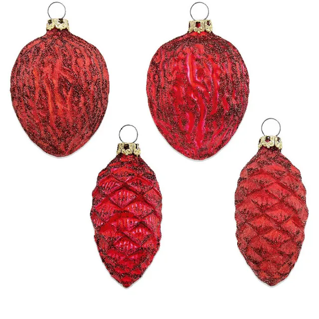th-ringer-glasdesign-zapfen-n-sse-set-4tlg-christbaumschmuck image 1