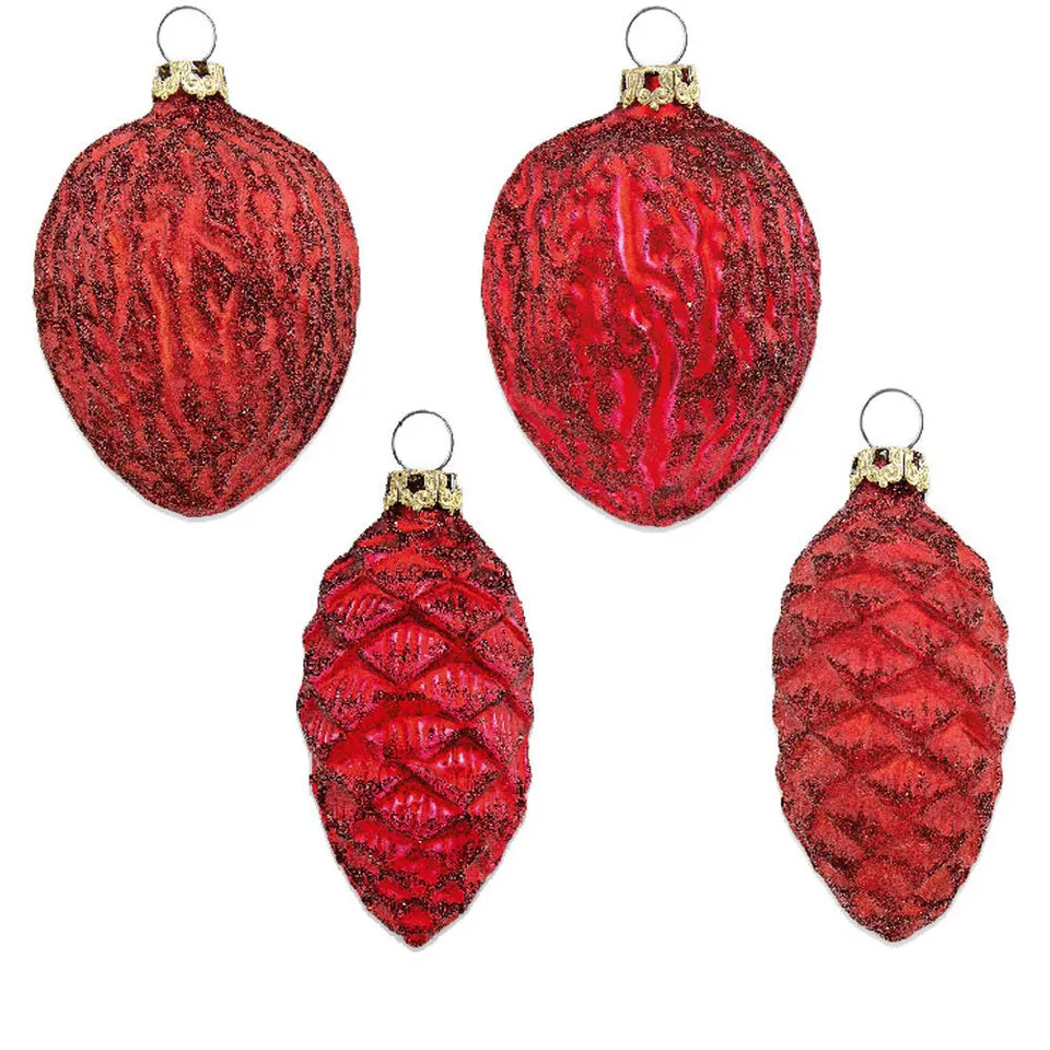 th-ringer-glasdesign-zapfen-n-sse-set-4tlg-christbaumschmuck image 1
