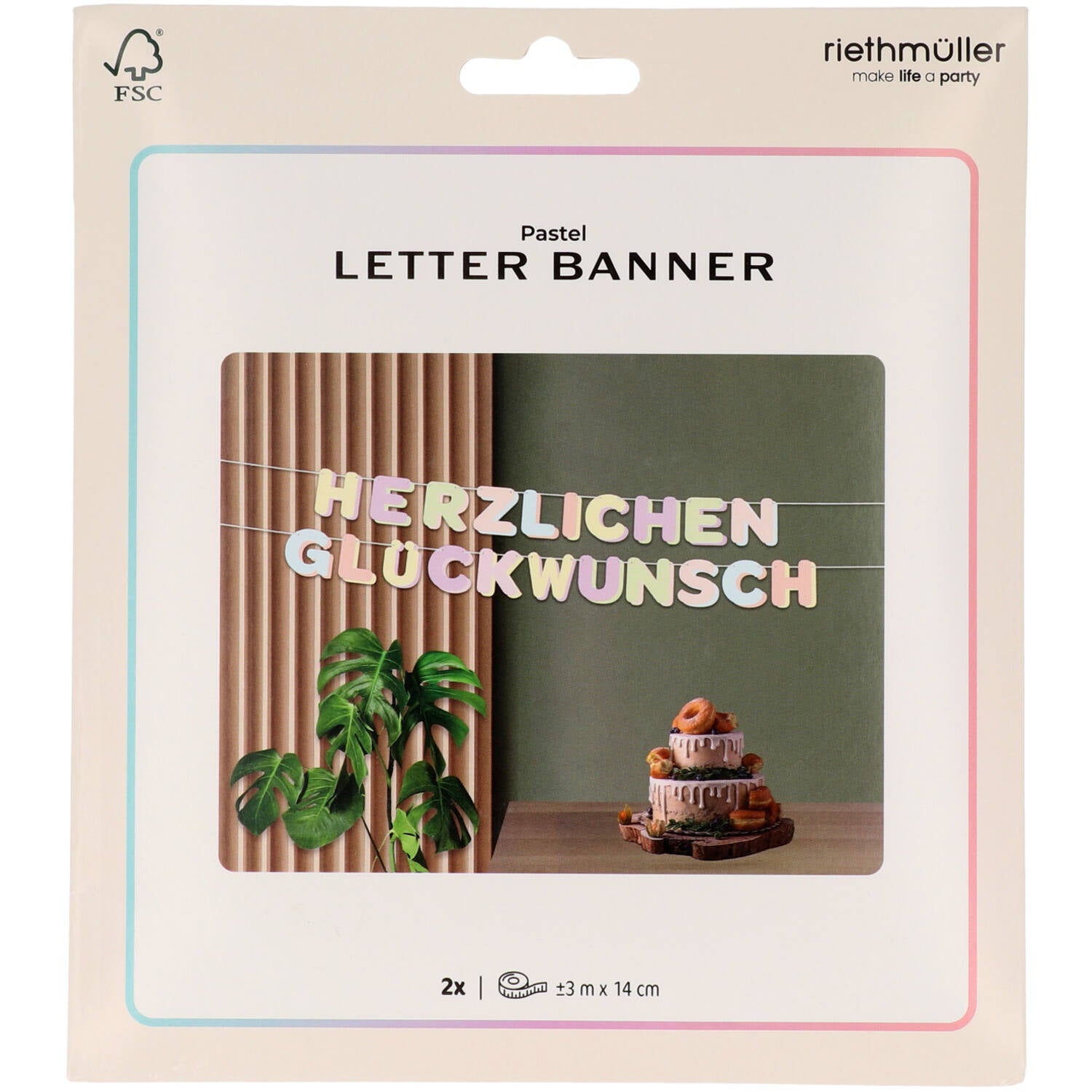 das-kost-mland-dekorationen-dreamy-pastels-girlande-3m-gl-ckwunsch image 2