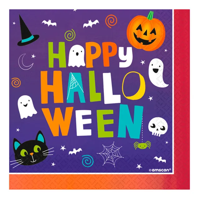 das-kost-mland-happy-halloween-servietten-16-stk-33x33cm image 1