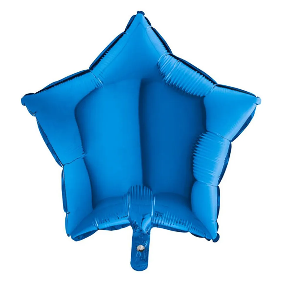 das-kost-mland-dekorationen-stern-folienballon-uni-blau-46cm image 1
