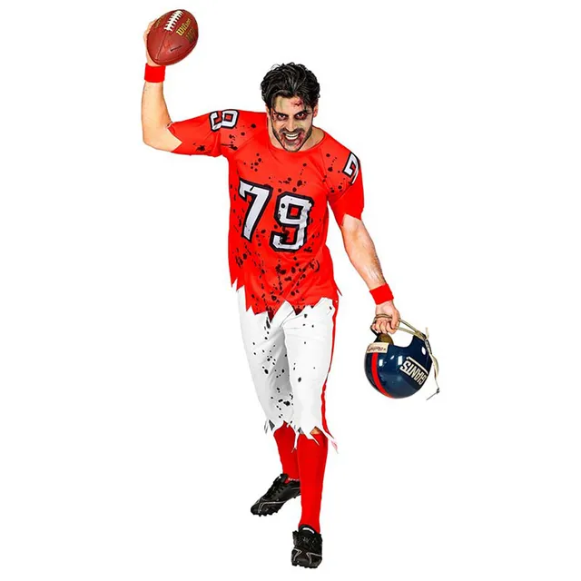 das-kost-mland-zombie-footballer-herrenkost-m-rot-wei image 1