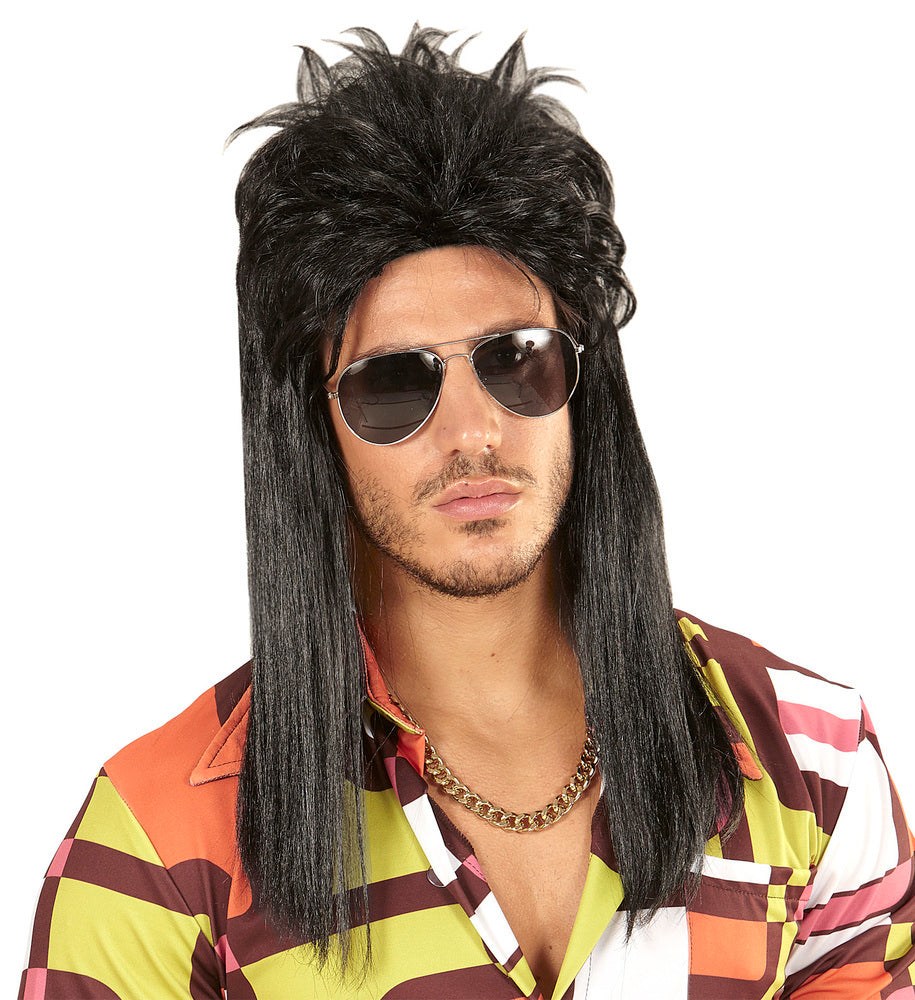 das-kost-mland-accessoires-80er-rockstar-vokuhila-per-cke-schwarz image 1