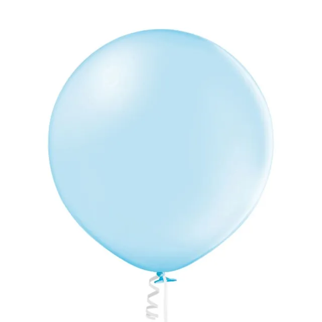 das-kost-mland-dekorationen-b250-luftballon-uni-60cm-latexballon-himmelblau image 1