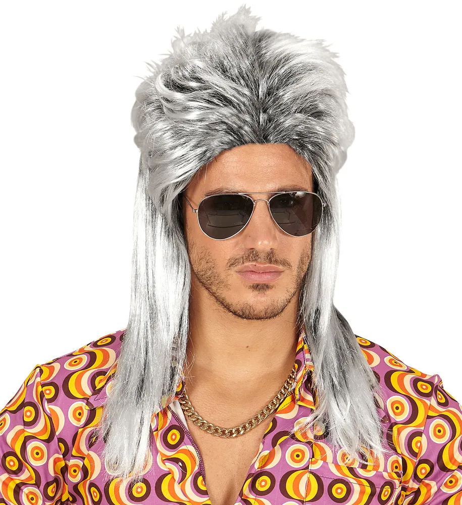 das-kost-mland-accessoires-80er-rockstar-vokuhila-per-cke-silbergrau image 1