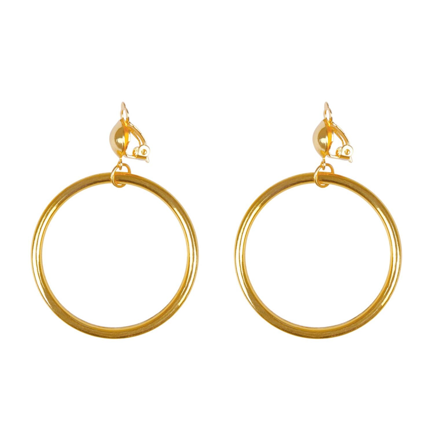 pirat-ohrringe-gold-creolen-1-paar-clip-kost-m-accessoire image 2