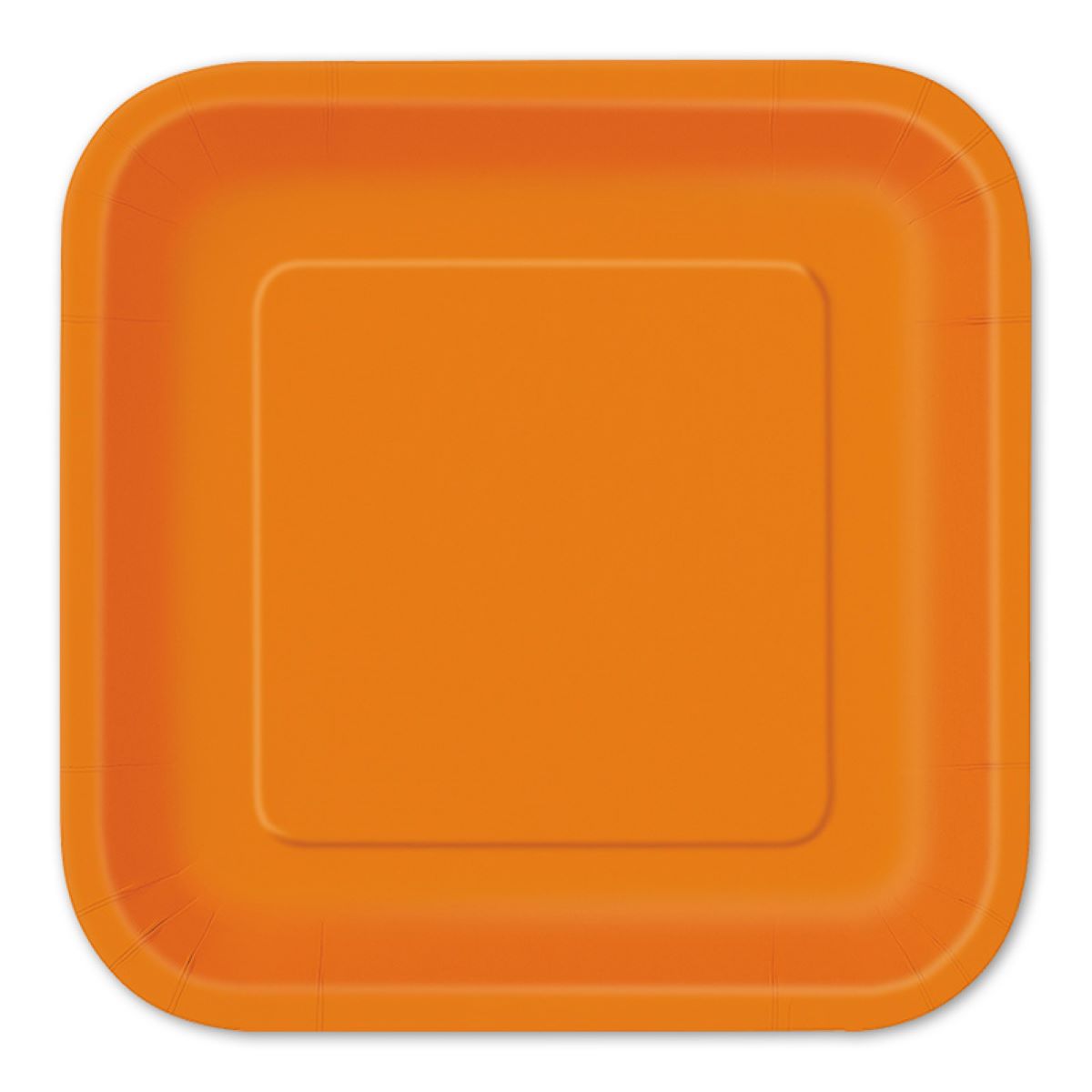 das-kost-mland-pappteller-quadratisch-23-cm-orange-14-stk image 1
