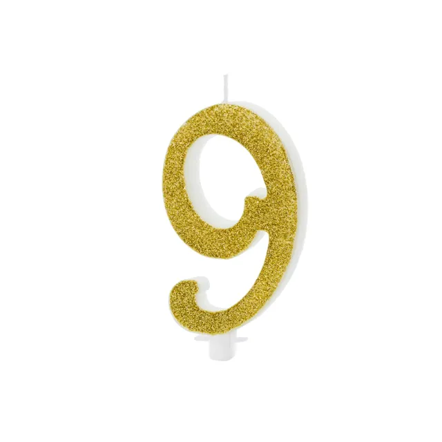 das-kost-mland-dekorationen-geburtstagskerze-ziffer-9-glitter-gold-10-cm image 1