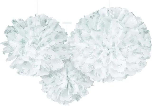 das-kost-mland-dekorationen-wabenball-fluffy-schneeflocken-3-stk image 1