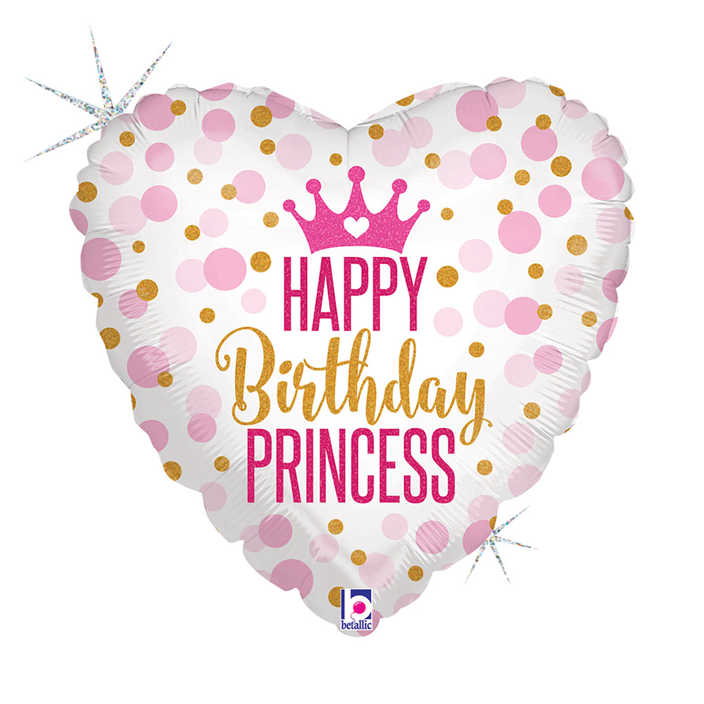 das-kost-mland-happy-birthday-princess-folienballon-46cm image 1
