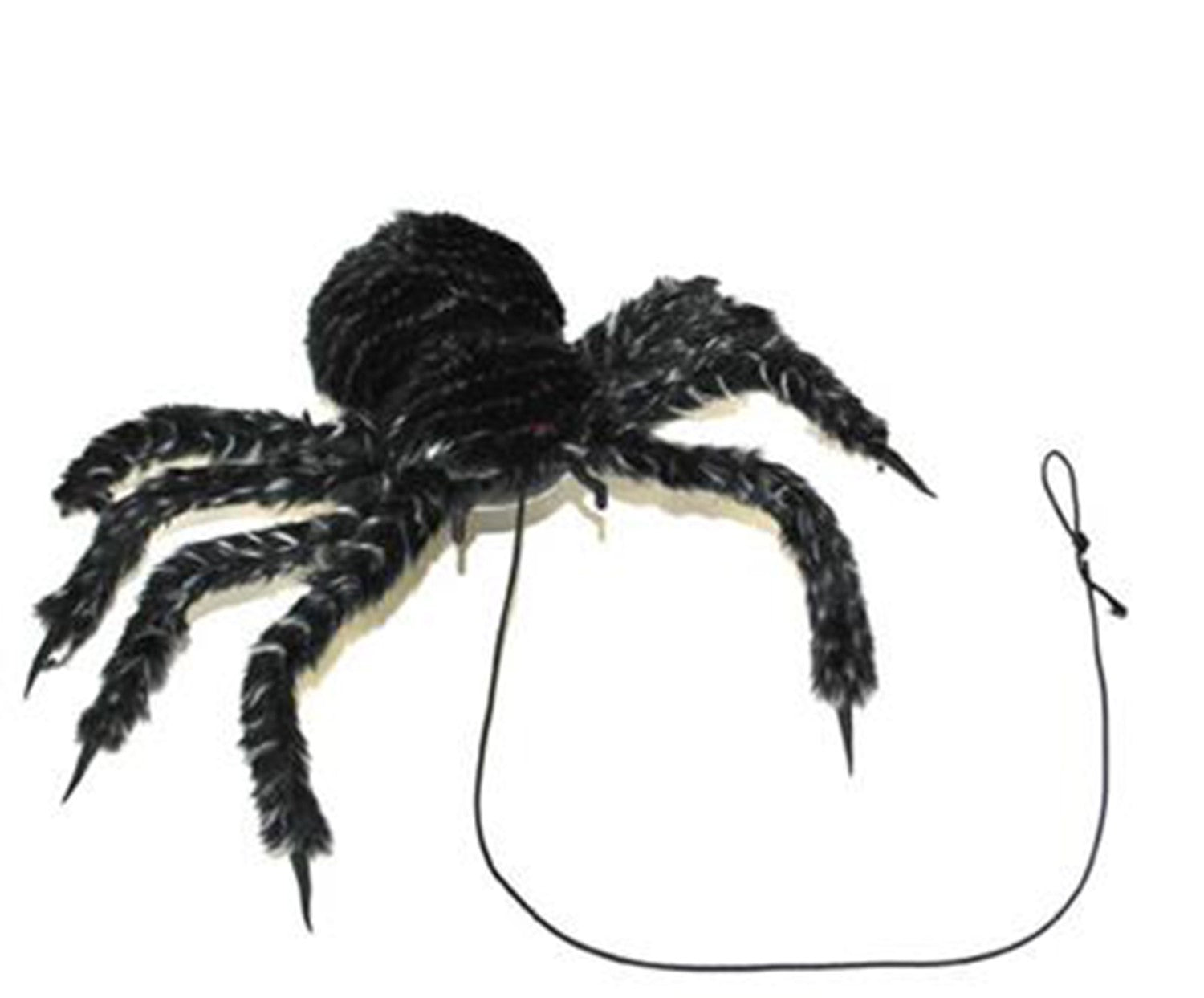 spinne-an-der-leine-animiert-48-cm-schwarz-mit-licht-sound image 1