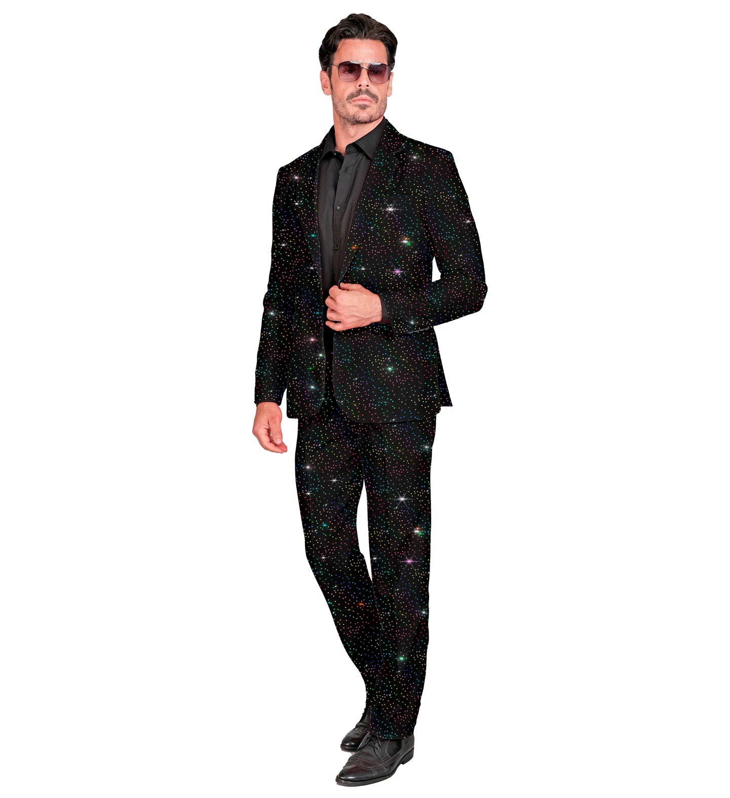 das-kost-mland-mr-sparkling-black-anzug-herren-2-tlg-glitzer image 2