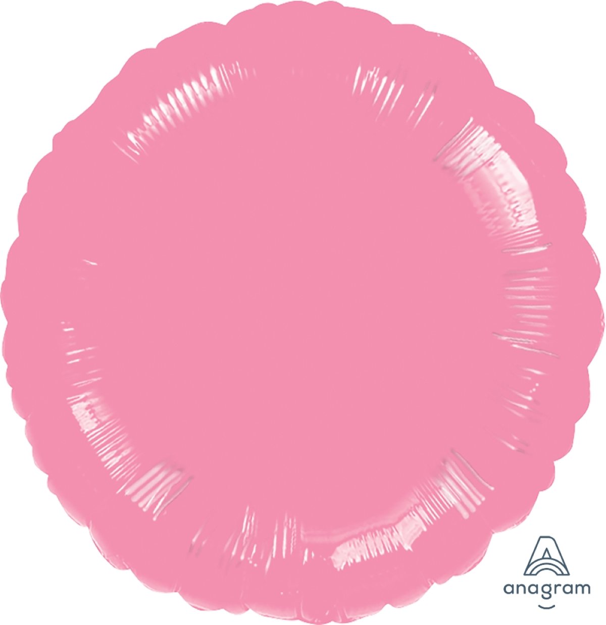 das-kost-mland-deko-folienballon-uni-rosa-46cm-rund image 1