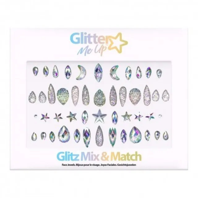 das-kost-mland-glitz-mix-match-face-jewels-glitzersteine-selbstklebend image 1