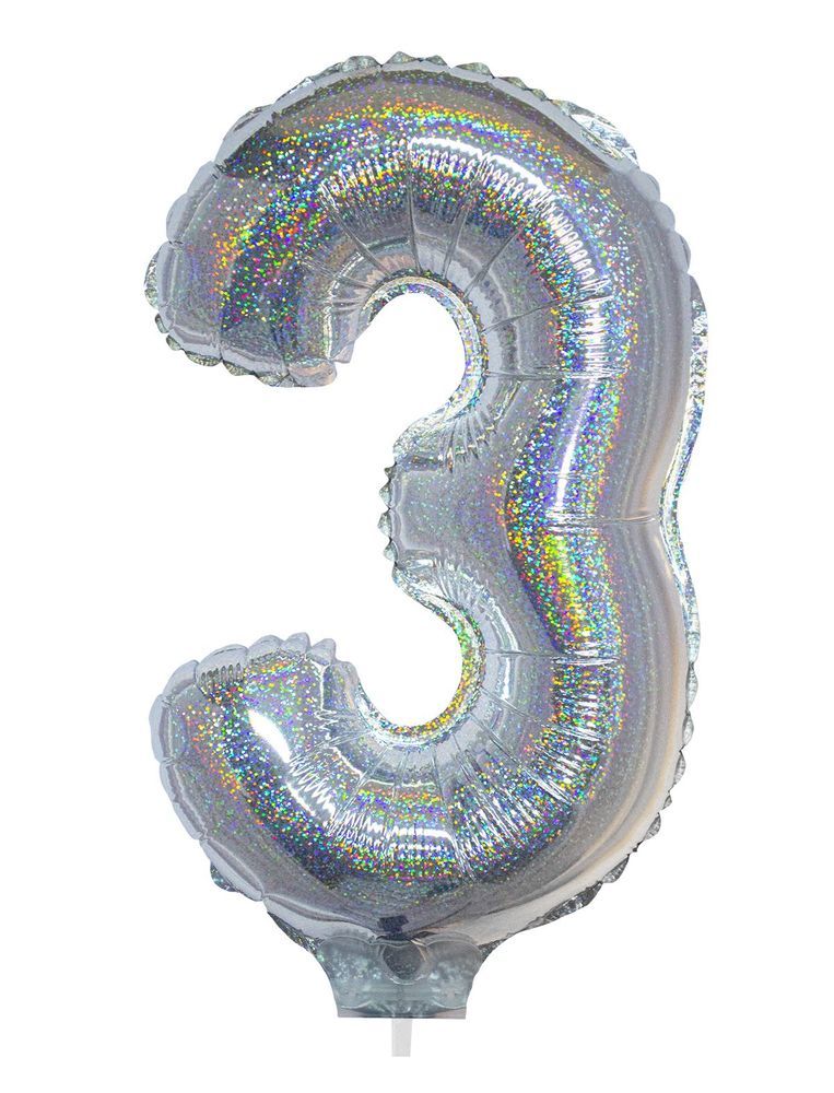 das-kost-mland-dekorationen-zahlen-folienballon-41cm-zahl-3-silber image 1