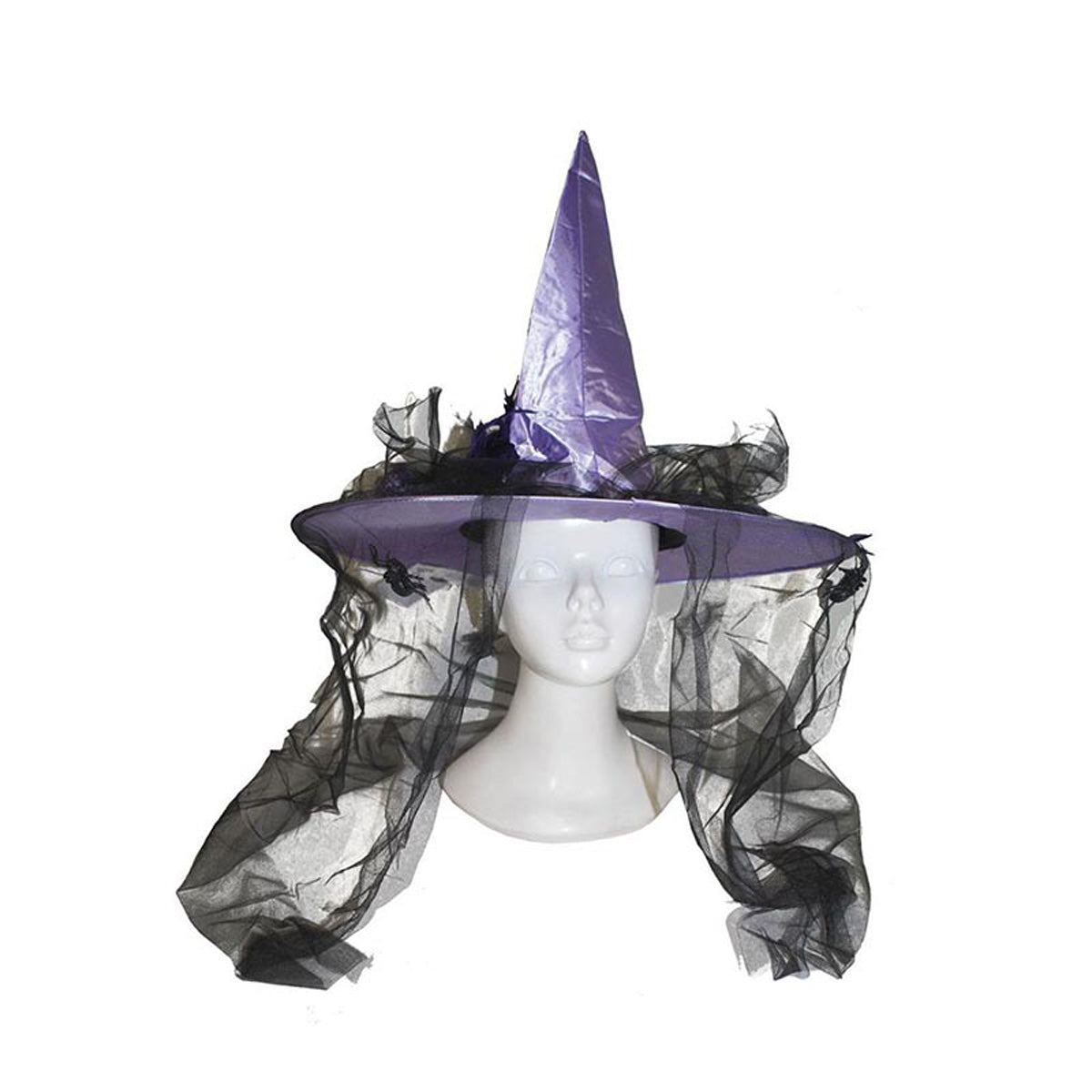 das-kost-mland-hexenhut-lila-t-ll-damen-halloween-hut image 1