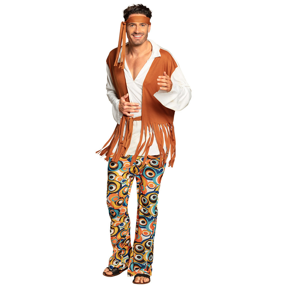 das-kost-mland-hippie-guy-kost-m-herren-m-l-mehrfarbig-70er image 1
