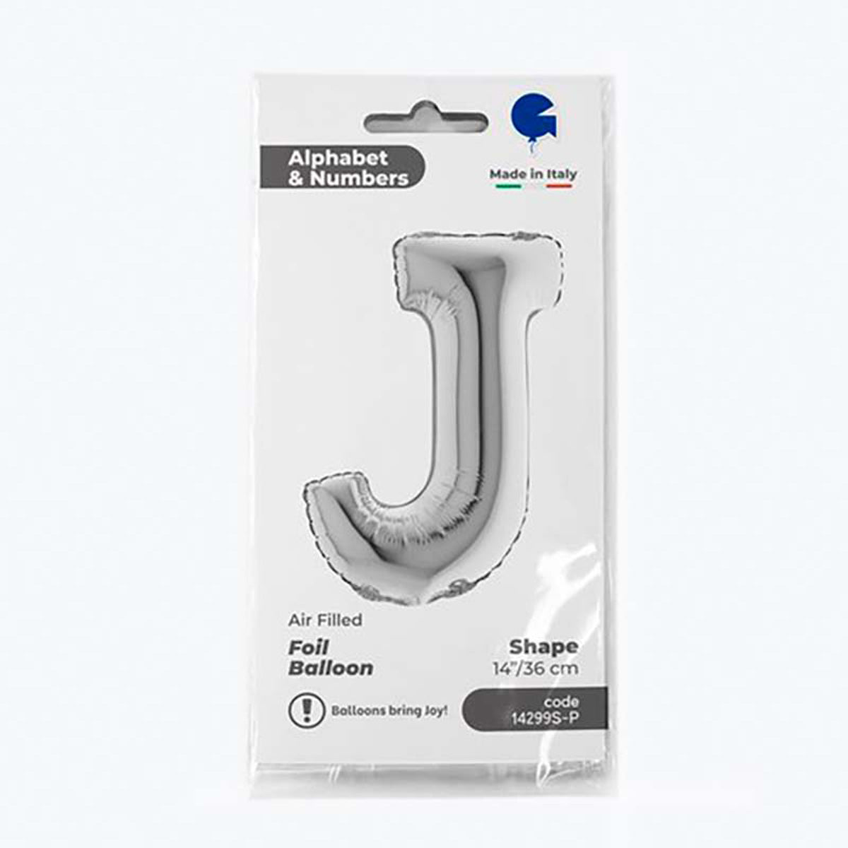 das-kost-mland-buchstabe-j-folienballon-36cm-silber image 2