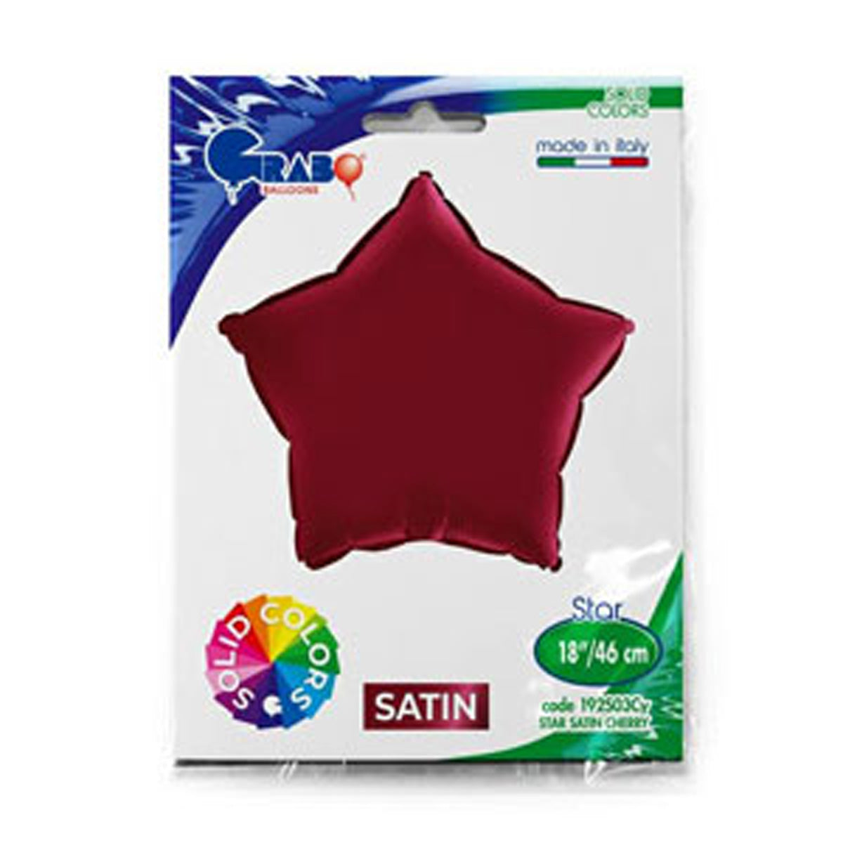 das-kost-mland-stern-folienballon-satin-kirsch-rot-46cm image 2