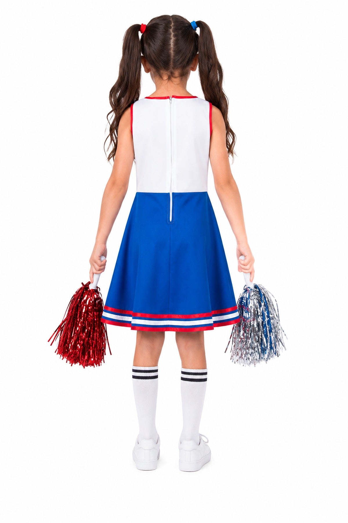 das-kost-mland-m-dchen-usa-cheerleader-kleid-kost-m-blau image 6